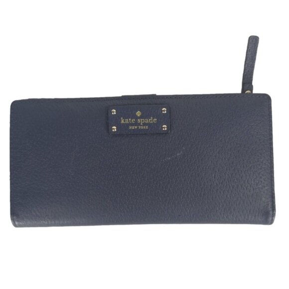 Kate Spade New York Folder Wallet Snap Closure Back Travel Wellesley Emperor 8x4 - Picture 1 of 12